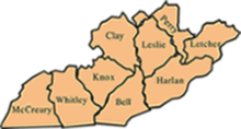 Map of: Southeastern Kentucky area