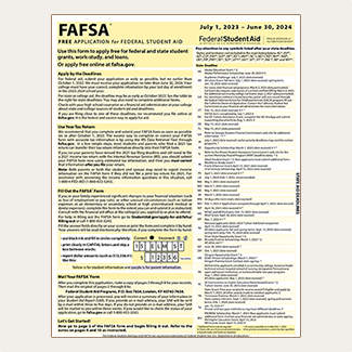 Link to the FAFSA Completion flyers