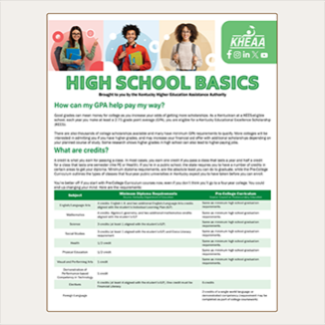 Link to the High School Basics handouts